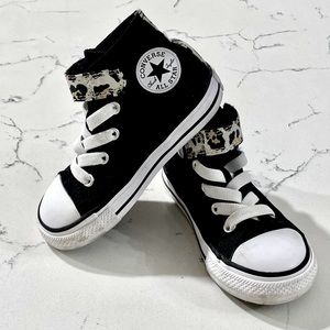 Converse Chuck Taylor Easy On Hi-Top Sneaker Toddler size 7 Cheetah Black